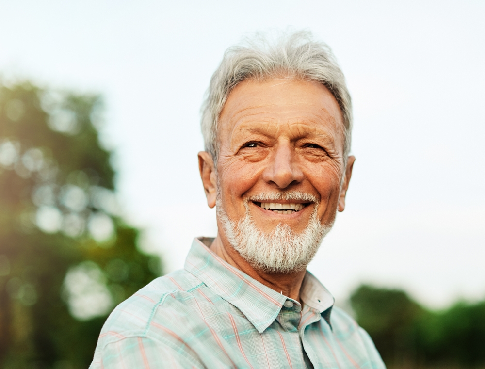 Dentures in Allen Oak Point Dental in Allen Dentist in Allen man smiling